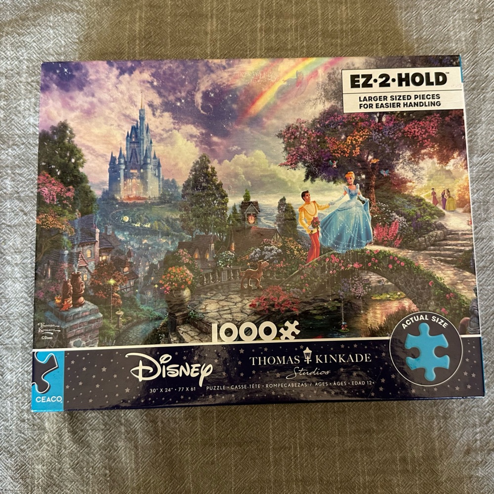 Disney Thomas Kincade Cinderella Puzzle 1000 pieces